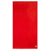 Detail product shot of the Oroton Kaia Towel in Apple Red and 100% Cotton for Women
