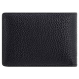 Back product shot of the Oroton Ethan Pebble 4 Credit Card Mini Wallet in Dark Navy and Pebble Leather for Men
