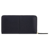 Back product shot of the Oroton Emma Book Wallet in Dark Navy and Soft Pebble Leather for Women