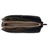 Internal product shot of the Oroton Emma Medium Day Bag in Dark Navy and Pebble Leather for Women
