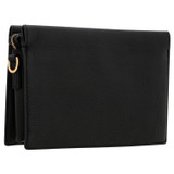 Back product shot of the Oroton Margot Crossbody in Black and Pebble leather for Women