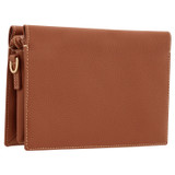 Back product shot of the Oroton Margot Crossbody in Whiskey and Pebble leather for Women