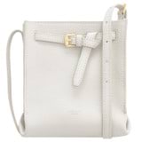 Front product shot of the Oroton Margot Tiny Bucket Bag in Clotted Cream and Pebble leather for Women