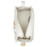 Internal product shot of the Oroton Margot Tiny Bucket Bag in Clotted Cream and Pebble leather for Women