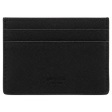 Front product shot of the Oroton Porter Saffiano Credit Card Sleeve in Black and Saffiano leather for Men