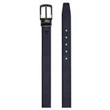 Detail product shot of the Oroton Porter Saffiano Reversible Belt in Black/Dark Navy and Saffiano leather for Men