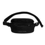 Internal product shot of the Oroton Ethan Belt Bag in Black and Recycled nylon and recycled leather trim for Men