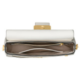 Internal product shot of the Oroton Astrid Shoulder Bag in Cream and Pebble leather for Women