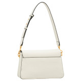 Back product shot of the Oroton Astrid Shoulder Bag in Cream and Pebble leather for Women
