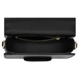 Internal product shot of the Oroton Dahlia Saddle Bag in Black and Smooth leather for Women