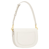 Back product shot of the Oroton Dahlia Saddle Bag in Clotted Cream and Smooth leather for Women