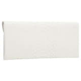 Back product shot of the Oroton Louisa Clutch in Pure White and Italian embossed leather for Women