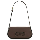 Front product shot of the Oroton Oro Baguette in Bear Brown and Smooth leather for Women
