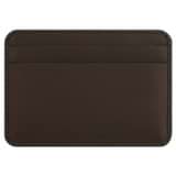 Back product shot of the Oroton Oro Credit Card Sleeve in Bear Brown and Smooth leather for 