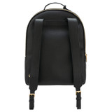 Back product shot of the Oroton Margot Zip Backpack in Black and Pebble leather for Women