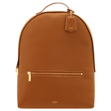 Front product shot of the Oroton Margot Zip Backpack in Whiskey and Pebble leather for Women