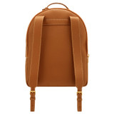 Back product shot of the Oroton Margot Zip Backpack in Whiskey and Pebble leather for Women