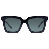 Front product shot of the Oroton Easton Polarised Sunglasses in Black and Bio acetate (Biodegradeable) for Women