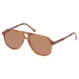 Front product shot of the Oroton Folk Sunglasses in Maple Tort and Acetate for Women