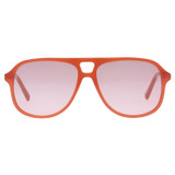 Front product shot of the Oroton Folk Sunglasses in Rust and Acetate for Women