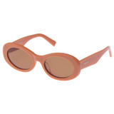 Front product shot of the Oroton Daphne Sunglasses in Clay and Acetate for 