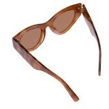 Front product shot of the Oroton Rey Sunglasses in Maple Tort and Acetate for Women