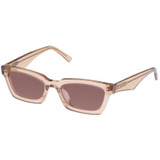 Front product shot of the Oroton Wilder Sunglasses in Tan and Acetate for Women