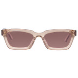Front product shot of the Oroton Wilder Sunglasses in Tan and Acetate for Women