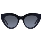 Front product shot of the Oroton Dallas Polarised Sunglasses in Black and Acetate for Women