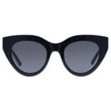Front product shot of the Oroton Dallas Polarised Sunglasses in Black and Acetate for 