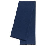 Front product shot of the Oroton Anna Jacquard Wrap in Azure Blue and 72% modal, 28% silk for Women