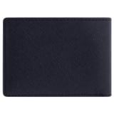 Back product shot of the Oroton Porter Saffiano Mini Wallet in Dark Navy and Saffiano Leather for Men