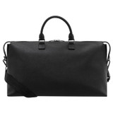 Front product shot of the Oroton Porter Saffiano Weekender in Black and Saffiano Leather for Men