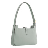 Back product shot of the Oroton Dylan Baguette in Duck Egg and Pebble leather, smooth leather trims for Women