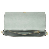 Internal product shot of the Oroton Dylan Clutch Crossbody in Duck Egg and Pebble leather, smooth leather trims for Women