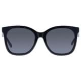 Front product shot of the Oroton Brook Polarised Sunglasses in Black and Bio acetate (Biodegradeable) for Women
