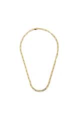Front product shot of the Oroton Gianna Paper Link Chain Necklace in 18K Gold and Recycled 925 Sterling Silver for Women