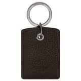 Front product shot of the Oroton Ethan Pebble Bi Fold Wallet & Bottle Opener in Bitter Chocolate and Pebble Leather for Men