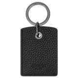 Front product shot of the Oroton Ethan Pebble Credit Card Sleeve & Bottle Opener in Black and Pebble Leather for Men