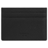 Front product shot of the Oroton Porter Pebble Credit Card Sleeve in Black and Pebble Leather for Men