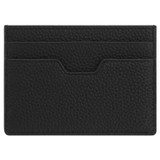 Back product shot of the Oroton Porter Pebble Credit Card Sleeve in Black and Pebble Leather for Men
