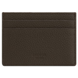Front product shot of the Oroton Porter Pebble Credit Card Sleeve in Walnut and Pebble Leather for Men