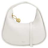 Front product shot of the Oroton Clara Mini Bag in Paper White and Pebble leather for Women