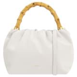 Front product shot of the Oroton Gretel Mini Top Handle in Clotted Cream and Smooth leather for Women