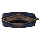 Internal product shot of the Oroton Inez Chain Crossbody in Azure Blue and Shiny Soft Saffiano for Women