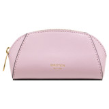 Front product shot of the Oroton Inez Mini Beauty Case in Lilac and Saffiano Leather for Women