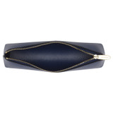 Internal product shot of the Oroton Inez Pencil Case in Azure Blue and Shiny Soft Saffiano for Women