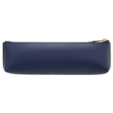 Back product shot of the Oroton Inez Pencil Case in Azure Blue and Shiny Soft Saffiano for Women
