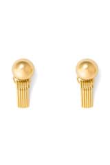 Front product shot of the Oroton Addie Studs in 18K Gold and Sustainably sourced 925 Sterling Silver for Women