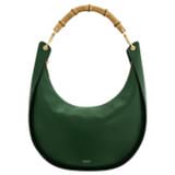 Front product shot of the Oroton Quinn Hobo in Dark Treehouse and Smooth leather for Women